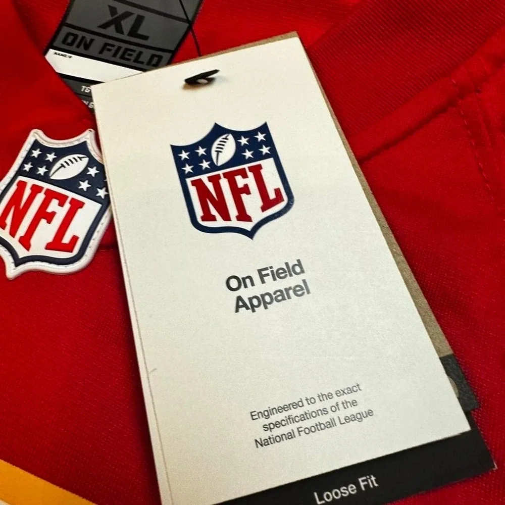 Nike Men's Travis Kelce 87 Kansas City Chiefs Red NFL On Field Jersey XL New